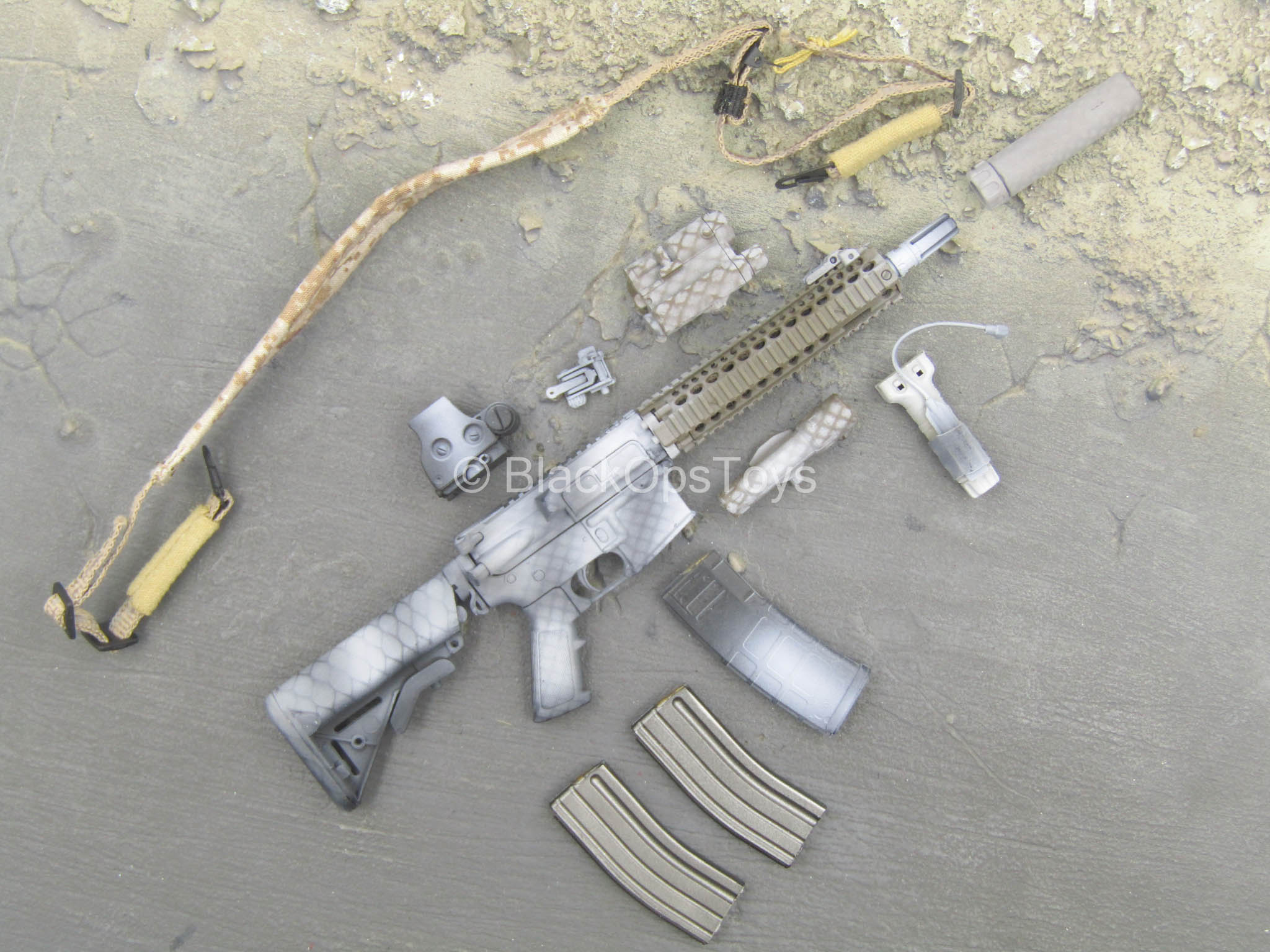 NSW Winter Warfare - MK18 MOD1 Rifle w/Attachment Set – BlackOpsToys