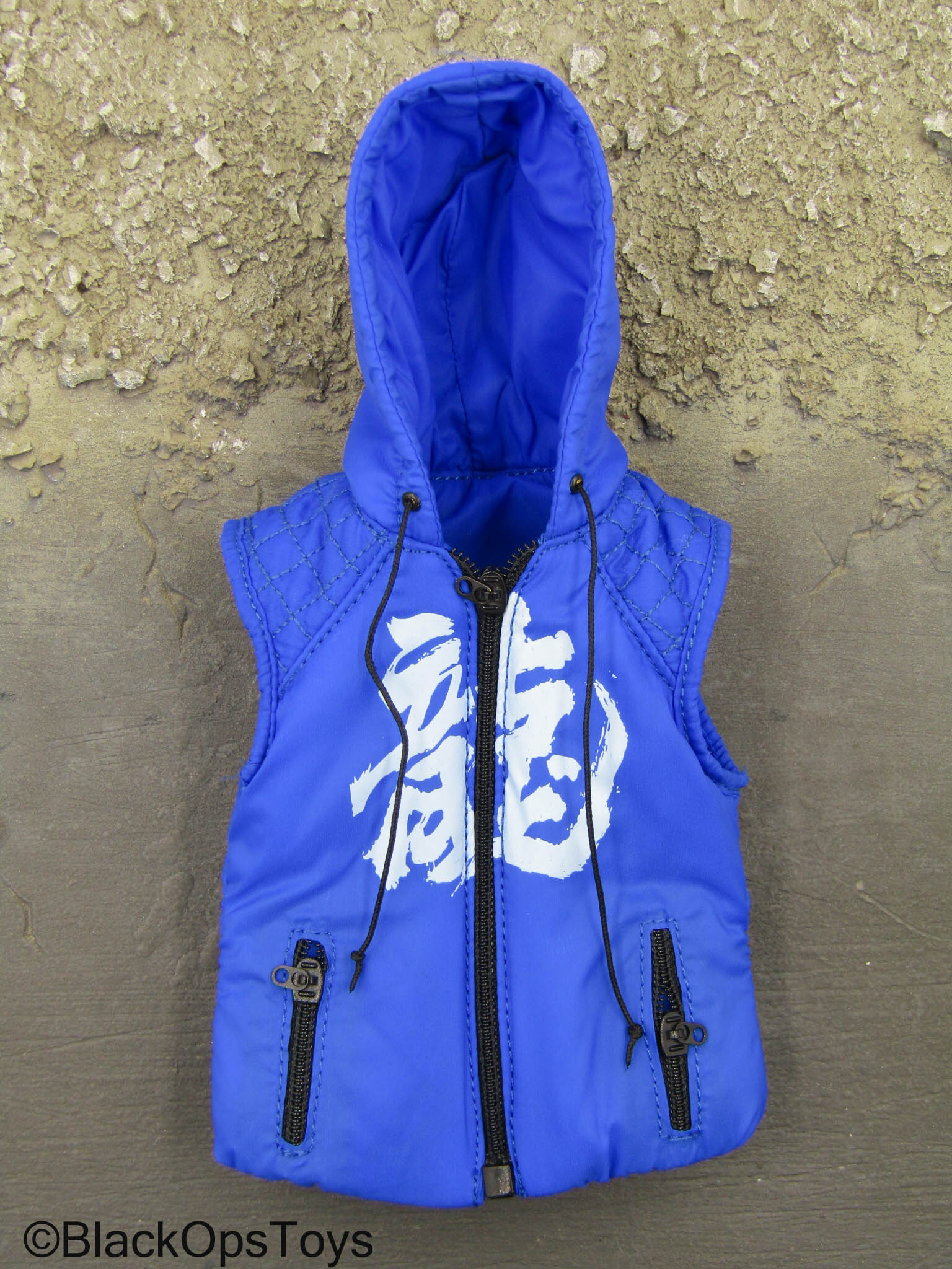 Zone Vigilante - Blue Sleeveless Hooded Jacket – BlackOpsToys