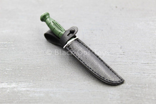 Russian Spetsnaz SOBR - OD Green Knife w/Black Sheath
