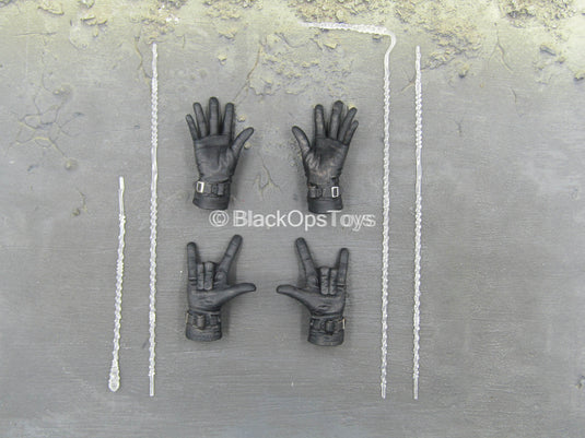Dark Spider - Black Gloved Hand Set w/Webbing Set
