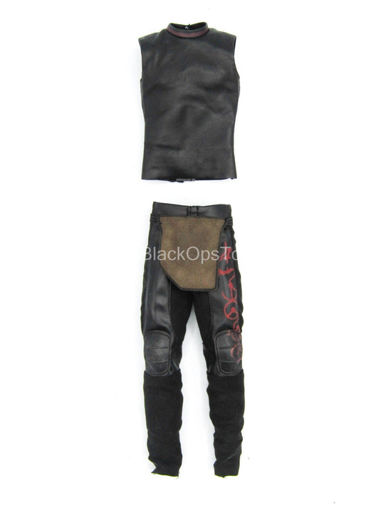 Gladiator Thor - Black Leather Like Pants & Vest