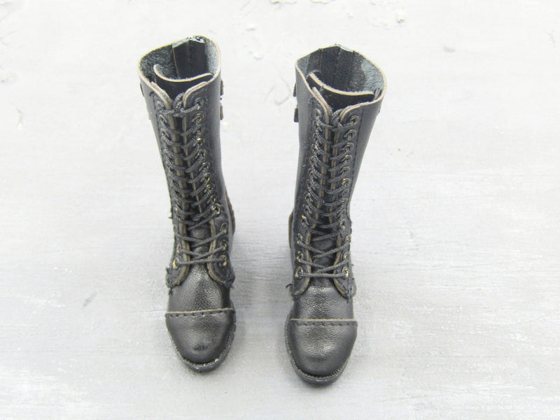 Load image into Gallery viewer, Crossfire - Double Agent Zero - High Top Black Boots (Peg Type)
