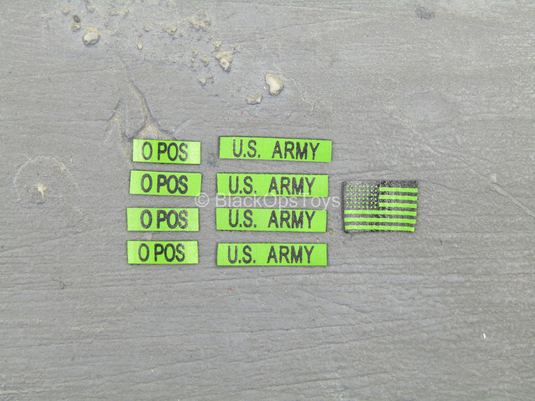 Green US Army Patch Set