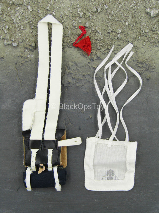 Black Satchel w/White Bib