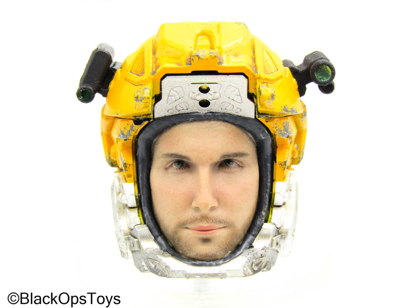 Load image into Gallery viewer, Private 1st Class Mike Winter - Light Up Yellow Helmet w/Faceplate
