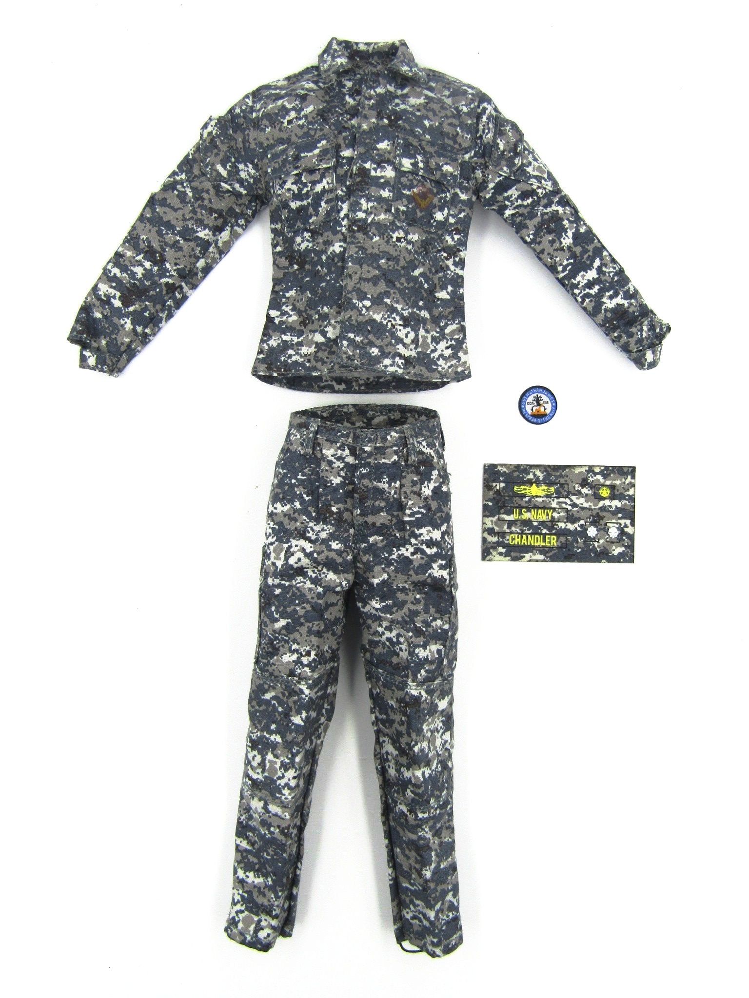 US Navy - Commanding Officer - NWU Camo Uniform Set w/Patches – BlackOpsToys