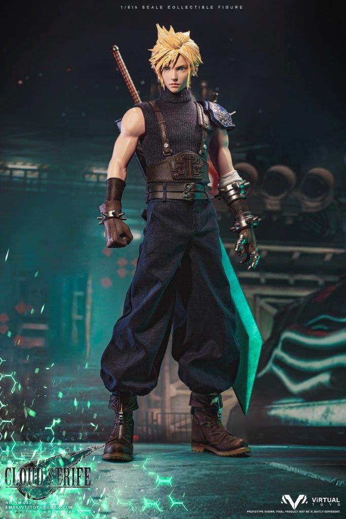 Load image into Gallery viewer, Cloud Strife - Male Head Sculpt
