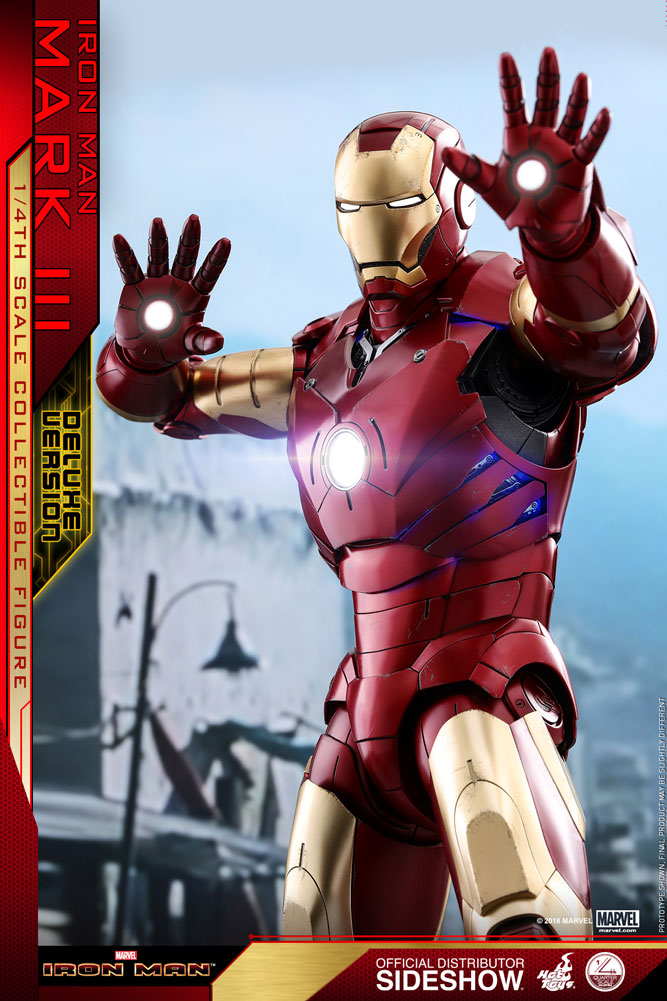 Load image into Gallery viewer, 1/4 Scale - Iron Man Mark III Deluxe Version - MINT IN BOX
