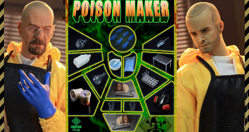 Load image into Gallery viewer, Breaking Bad - Poison Makers - Table w/Lab Equipment, Vials, &amp; Blue Material

