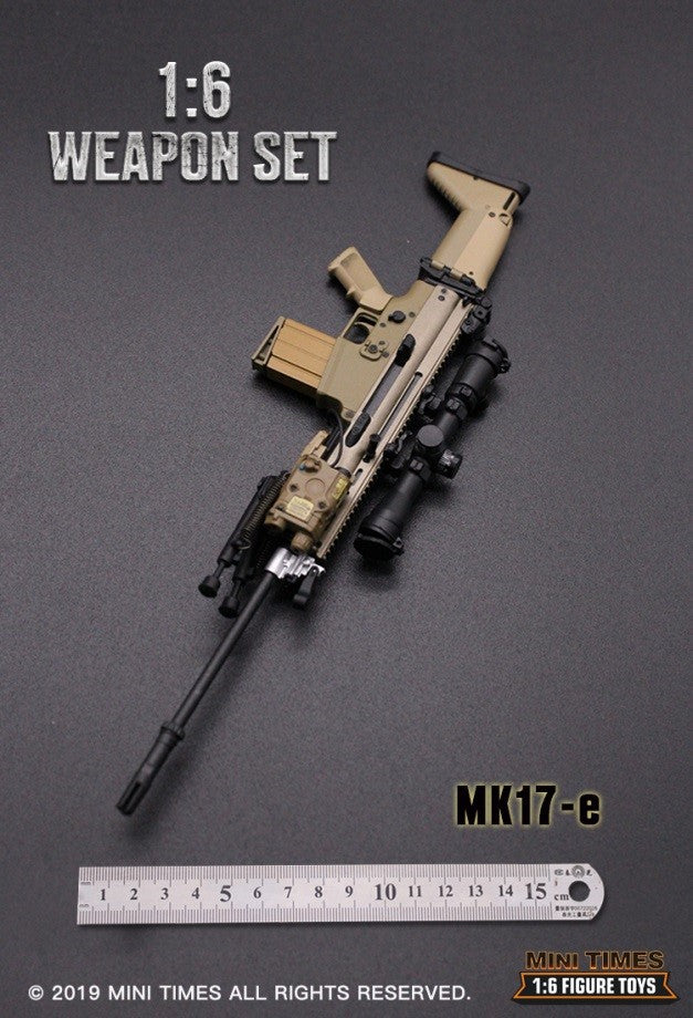 Load image into Gallery viewer, MK17 Tan Rifle Weapon Set E - MINT IN BOX
