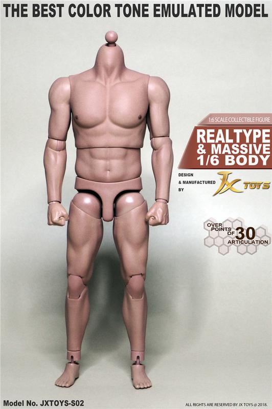 Male Muscle Base Body & Jason Momoa Head Sculpt - MINT IN BOX