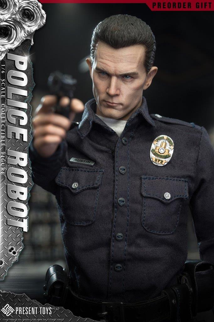Load image into Gallery viewer, Police Robot T1000 w/Preorder Gift - MINT IN BOX

