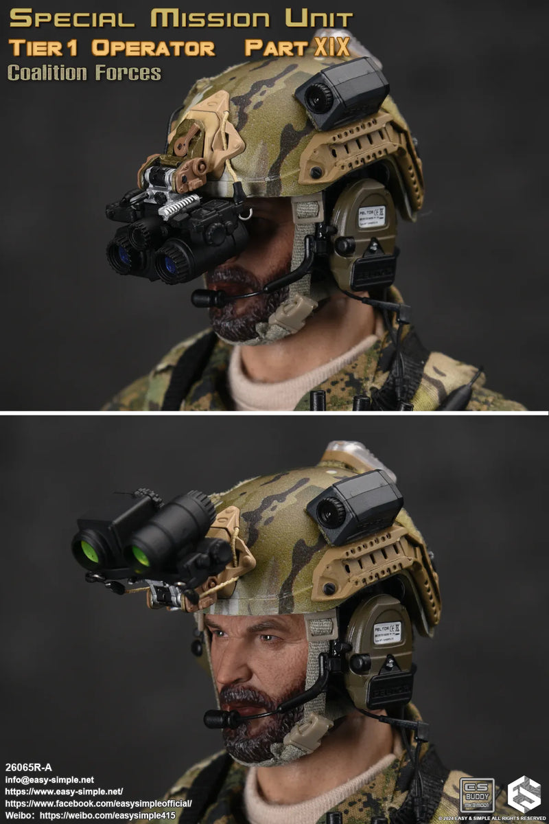 Load image into Gallery viewer, SMU - Coalition Forces - Multicam FAST Helmet &amp; Radio Set
