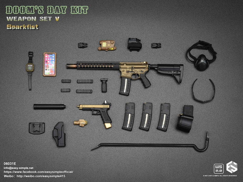 Load image into Gallery viewer, Doom&#39;s Day Kit Weapon Set V Version E - MINT IN BOX
