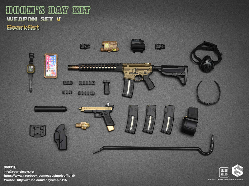 Load image into Gallery viewer, Doom&#39;s Day Kit Weapon Set V Complete - MINT IN BOX
