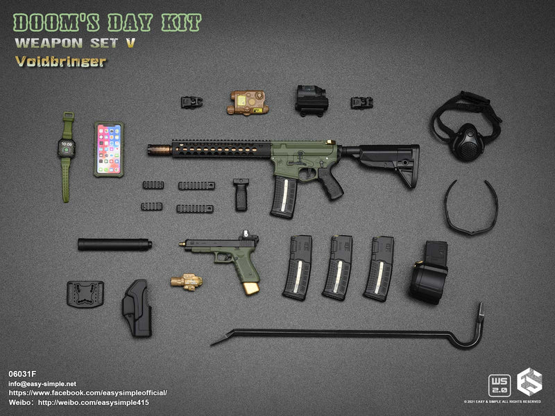 Load image into Gallery viewer, Doom&#39;s Day Kit Weapon Set V Complete - MINT IN BOX

