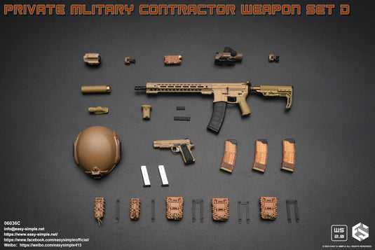 Private Military Contractor Weapon Set C - MINT IN BOX
