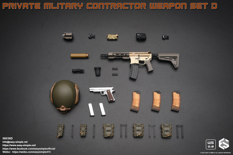 Load image into Gallery viewer, Private Military Contractor Weapon Set D - MINT IN BOX
