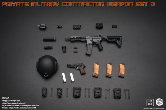 Private Military Contractor Weapon Set E - MINT IN BOX