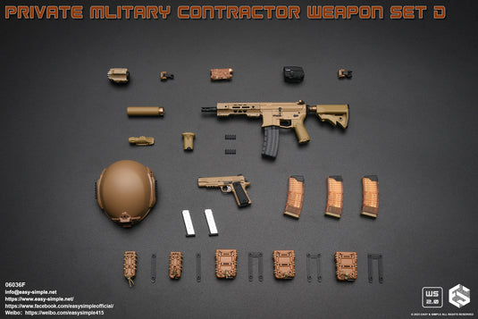 Private Military Contractor Weapon Set F - MINT IN BOX