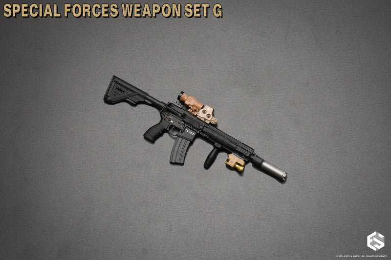 Load image into Gallery viewer, Special Forces Weapon Set G - Black HK416 Rifle w/Attachment Set
