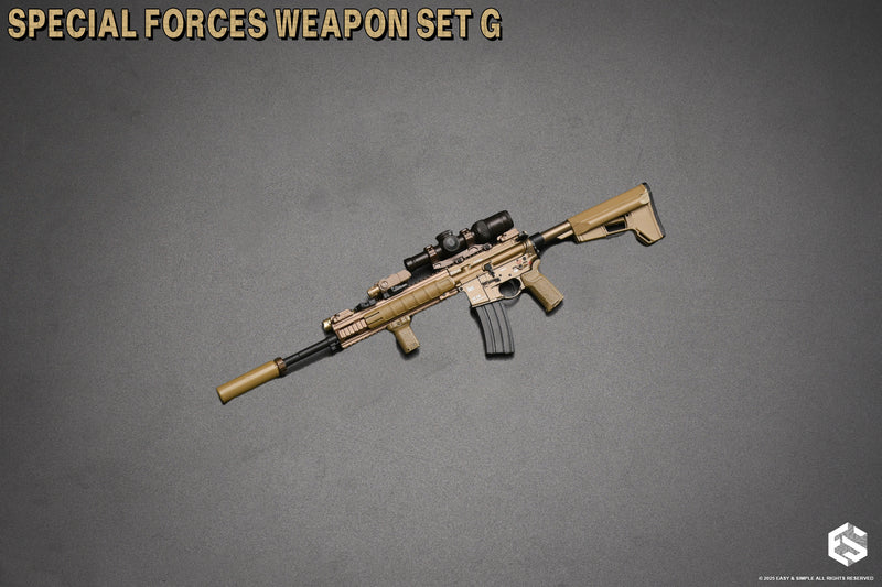 Load image into Gallery viewer, Special Forces Weapon Set G - Bronze HK416 Rifle w/Attachment Set

