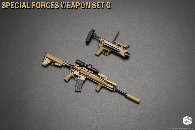 Load image into Gallery viewer, Special Forces Weapon Set G - Bronze HK416 Rifle w/Grenade LCHR
