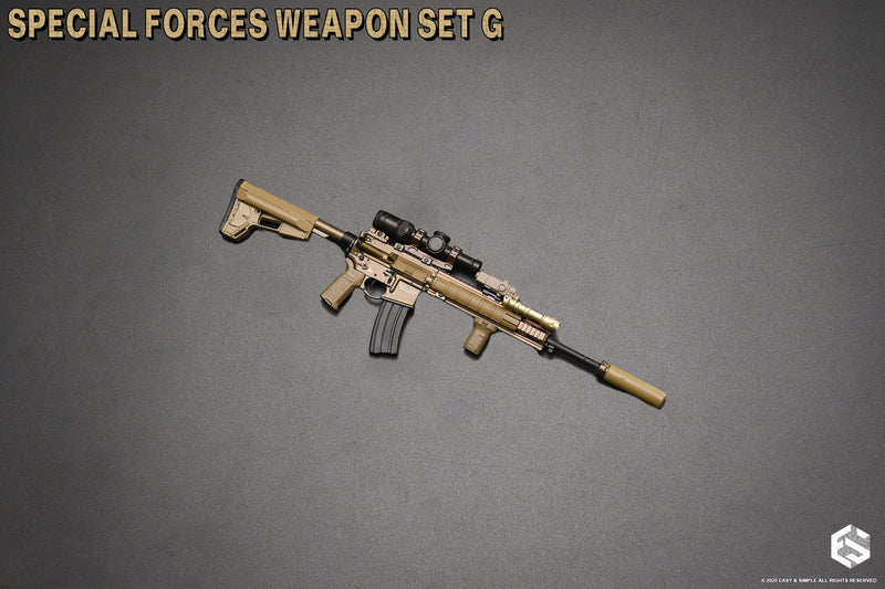 Load image into Gallery viewer, Special Forces Weapon Set G - Bronze HK416 Rifle w/Attachment Set
