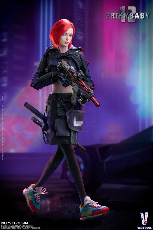 Tricky Baby - Black Female Combat Skirt