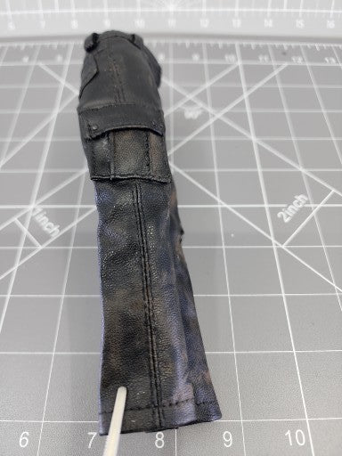 BAM 1/6 Weatherd Black Leather-Like Pants