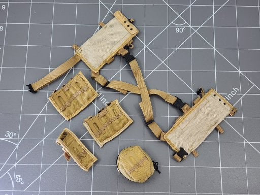 BAM 1/6 Coyote Tan Molle Chest Rig (Toy Soldier)