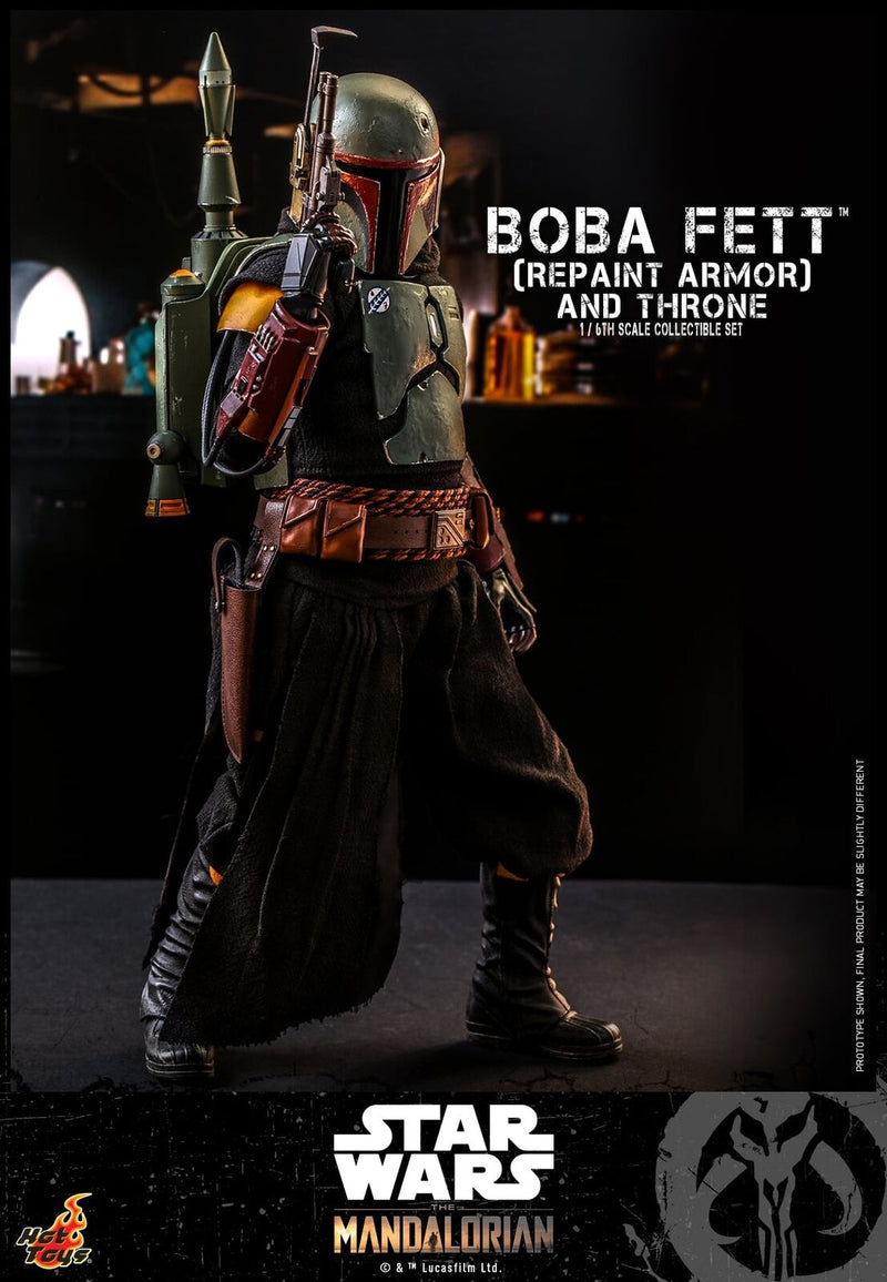 Load image into Gallery viewer, Star Wars - Boba Fett (Repaint Armor) &amp; Throne - MINT IN BOX
