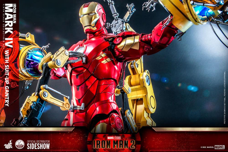 Load image into Gallery viewer, 1/4 Scale - Iron Man 2 - Iron Man Mark IV w/Suit-Up Gantry
