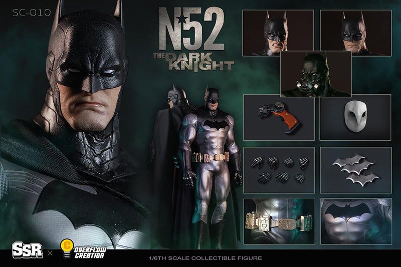 Load image into Gallery viewer, Batman N52 Dark Knight - Black Leather Like Cape
