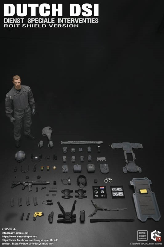 Load image into Gallery viewer, Dutch Dienst Speciale Interventies Riot Shield Version - MINT IN BOX
