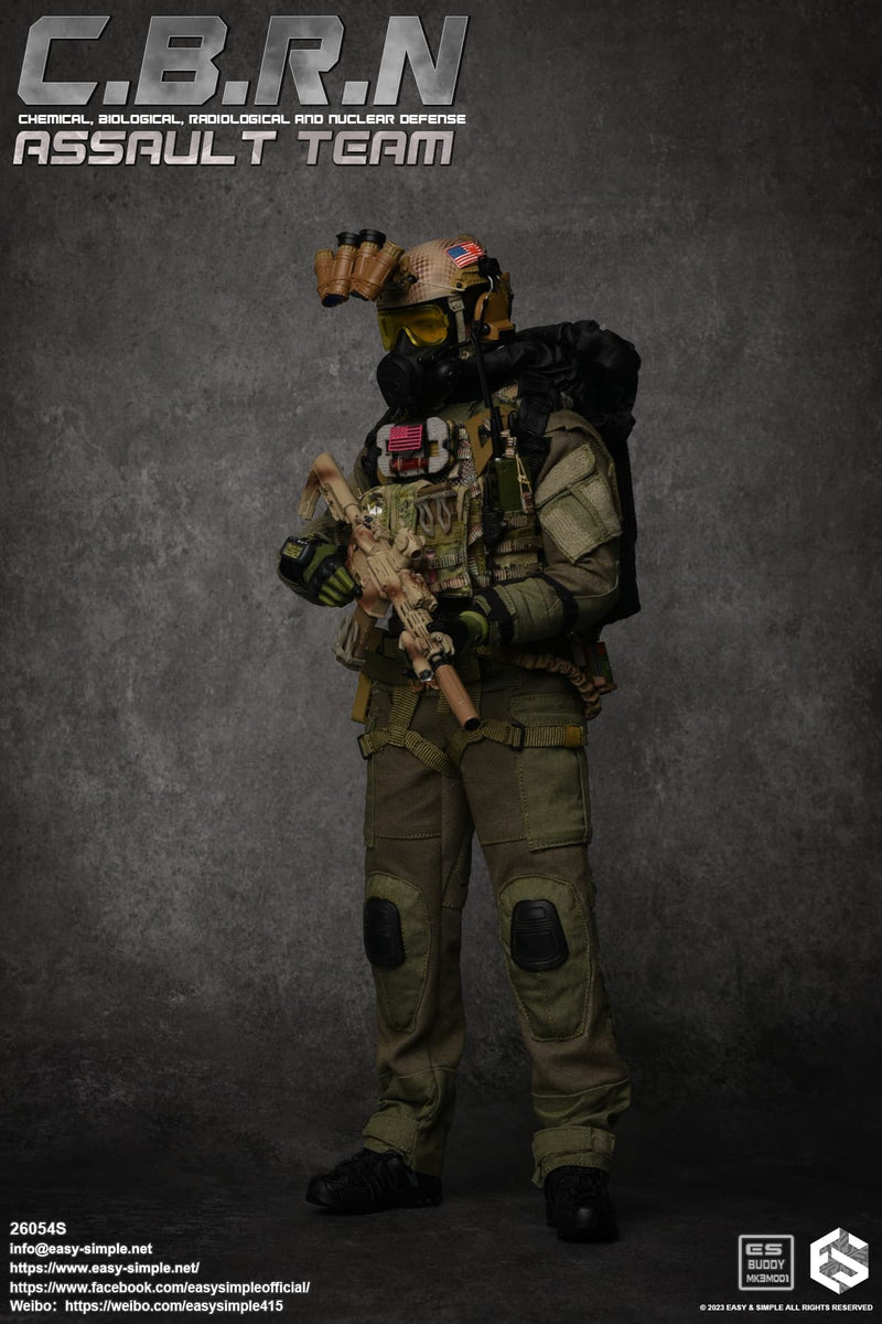 Load image into Gallery viewer, C.B.R.N. Assault Team - Multicam MOLLE Combat Vest w/Pouch Set
