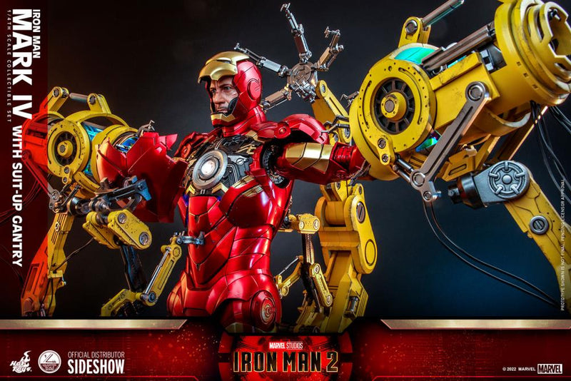 Load image into Gallery viewer, 1/4 Scale - Iron Man 2 - Iron Man Mark IV w/Suit-Up Gantry
