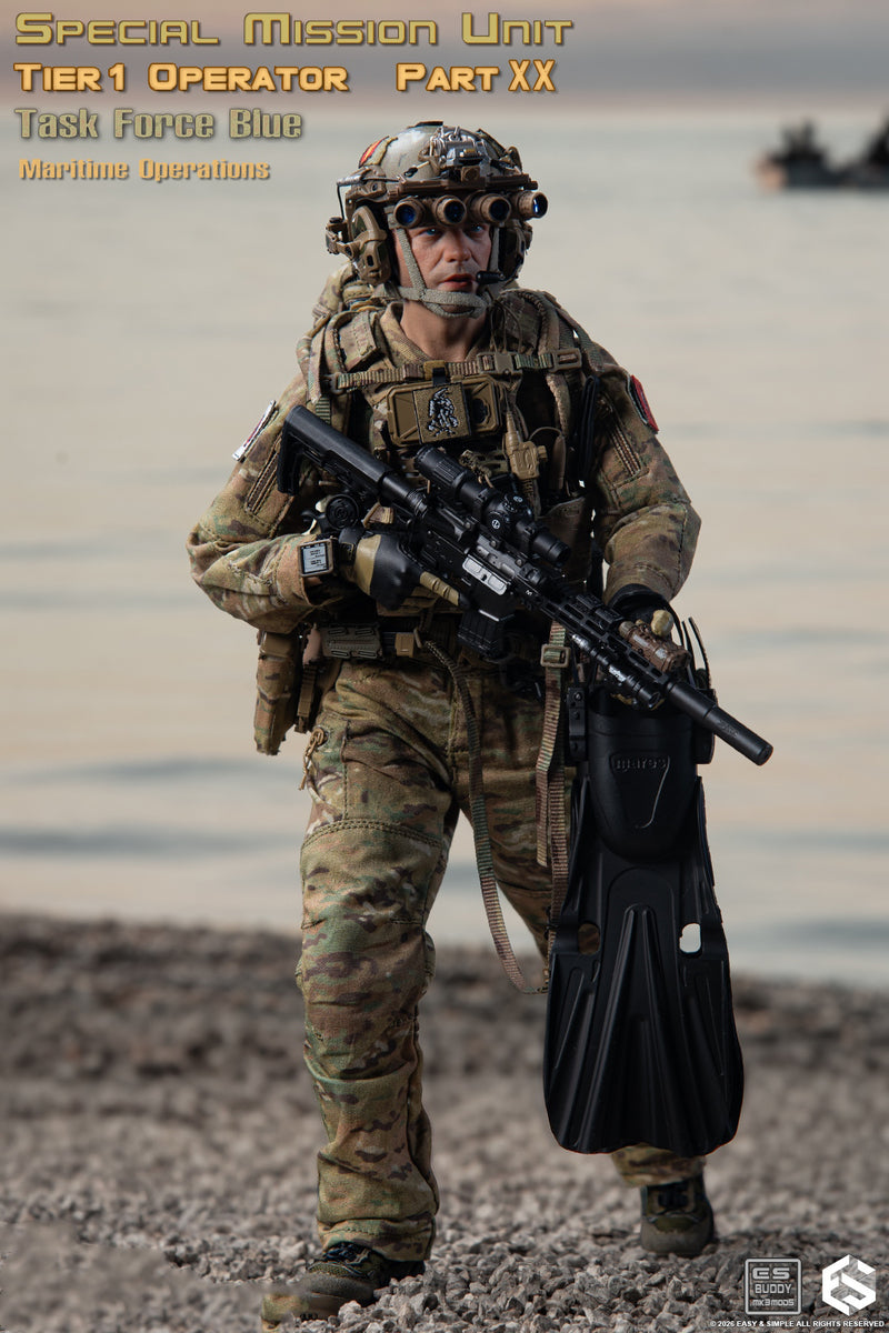 Load image into Gallery viewer, PREORDER DEPOSIT - SMU Tier1 Operator Part XX Task Force Blue Maritime Operation Ver A - MINT IN BOX
