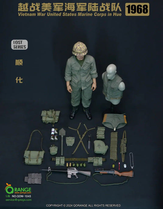1968 Vietnam War United States Marine Corps In Hue Accessory Set - MINT IN BOX