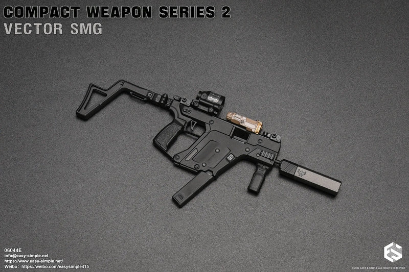 Load image into Gallery viewer, Compact Weapon Series 2 - Black Vector SMG Set (E)
