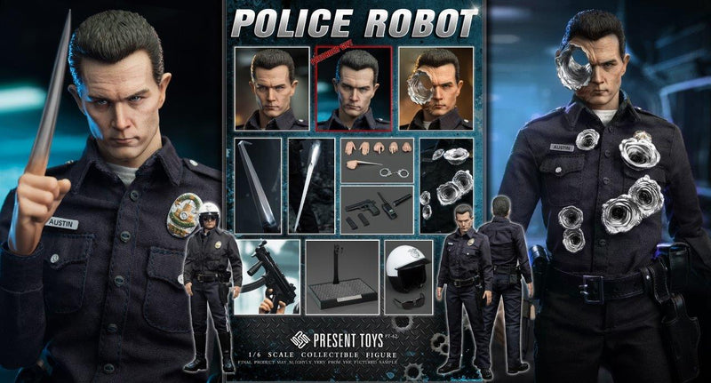 Load image into Gallery viewer, Police Robot T1000 w/Preorder Gift - MINT IN BOX
