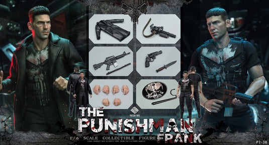 Punishman Frank - Black Leather Like Coat
