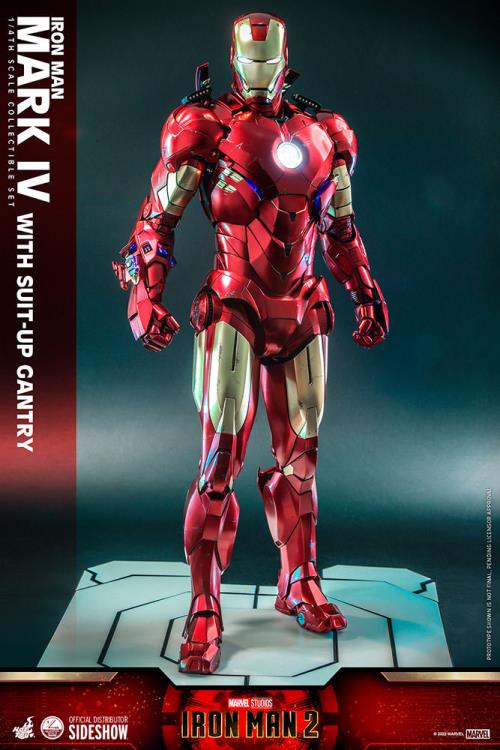 Load image into Gallery viewer, 1/4 Scale - Iron Man 2 - Iron Man Mark IV w/Suit-Up Gantry
