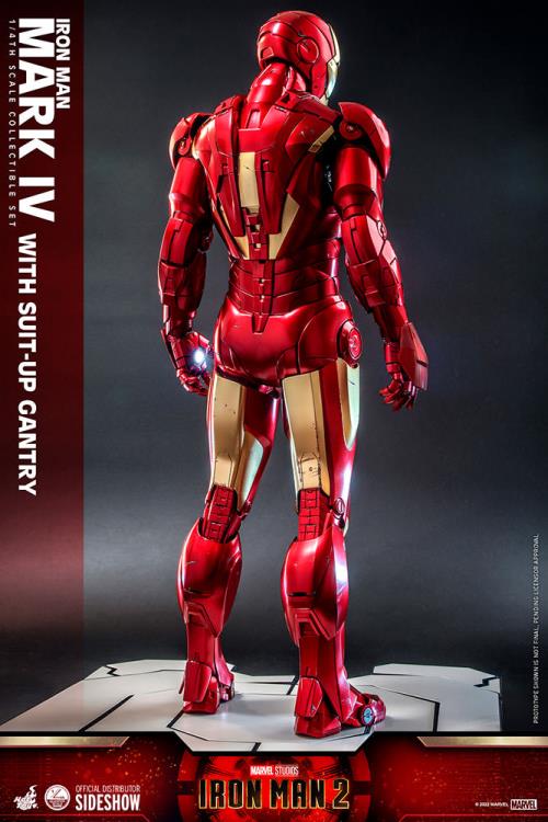 Load image into Gallery viewer, 1/4 Scale - Iron Man 2 - Iron Man Mark IV w/Suit-Up Gantry
