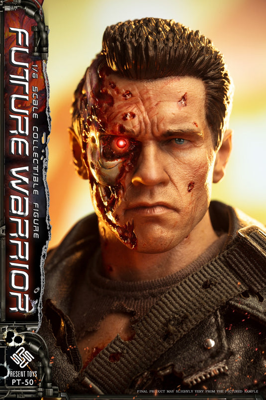 Future Warrior - Male Battle Damaged Robot Body w/Light Up Head Sculpt