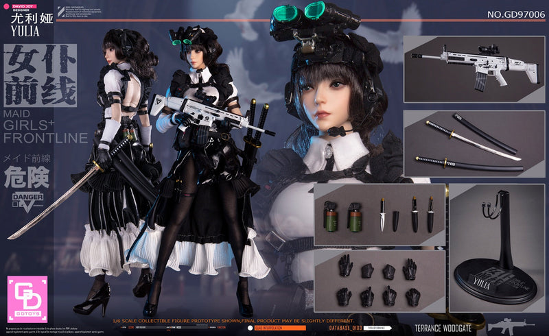 Load image into Gallery viewer, Frontline Maid Girl - Flashbang Grenades w/Leather Like Holster
