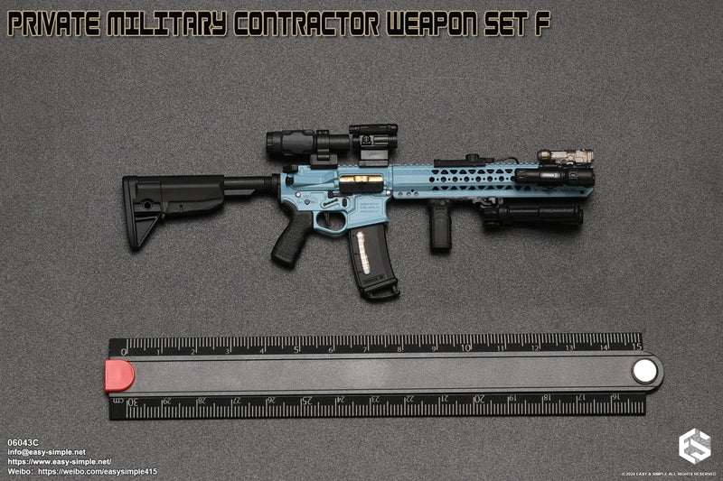 Load image into Gallery viewer, PMC Weapon Set F Ver. C - Blue LVOA Rifle w/Attachment Set

