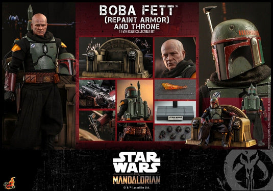 Star Wars - Boba Fett (Repaint Armor) & Throne - MINT IN BOX