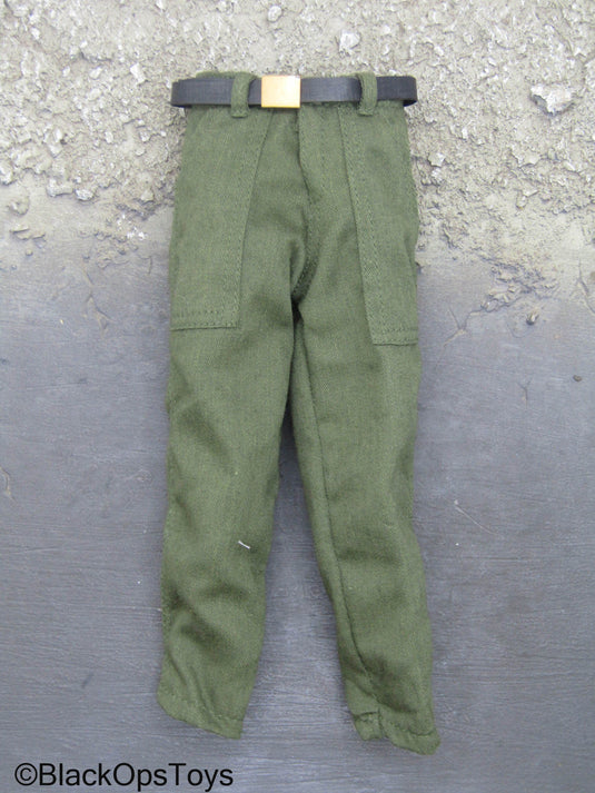 OD Green Pants w/Belt