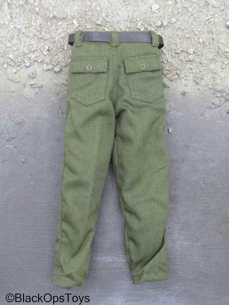 Load image into Gallery viewer, OD Green Pants w/Belt
